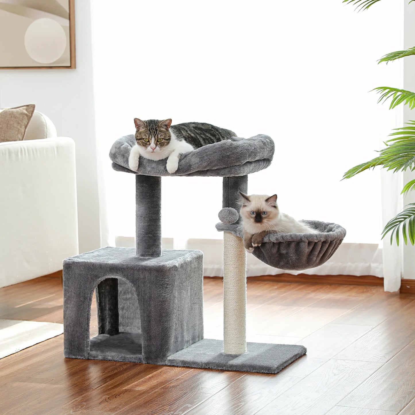 Small Cat Tree Condo Cozy Hummock