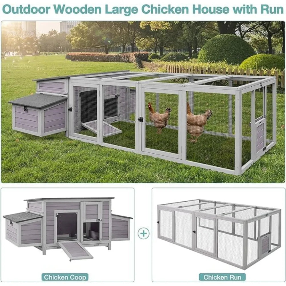 103" Large Chicken Coop for 4-6 Chickens