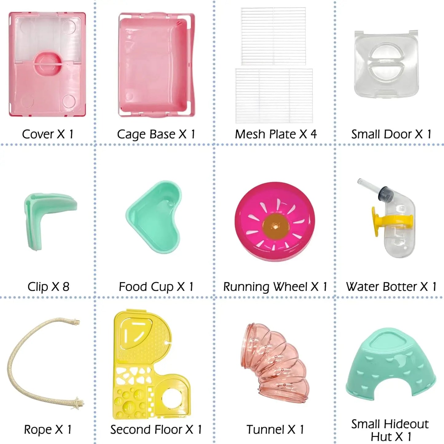 Portable Hamster Cage Travel Cage