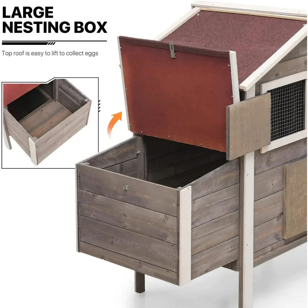 Chicken Coop Hen House With Nesting Box