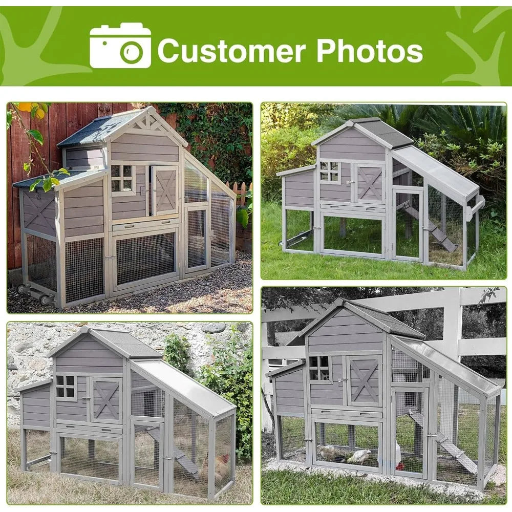 Chicken Coop Outdoor ,UV Proof Roof