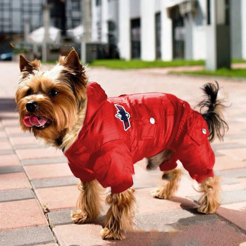 Winter Dog Hooded Waterproof Coats