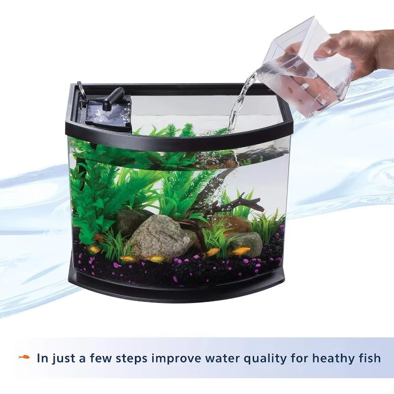 LED Small Aquarium Fish Tank SmartClean 5 Gallon