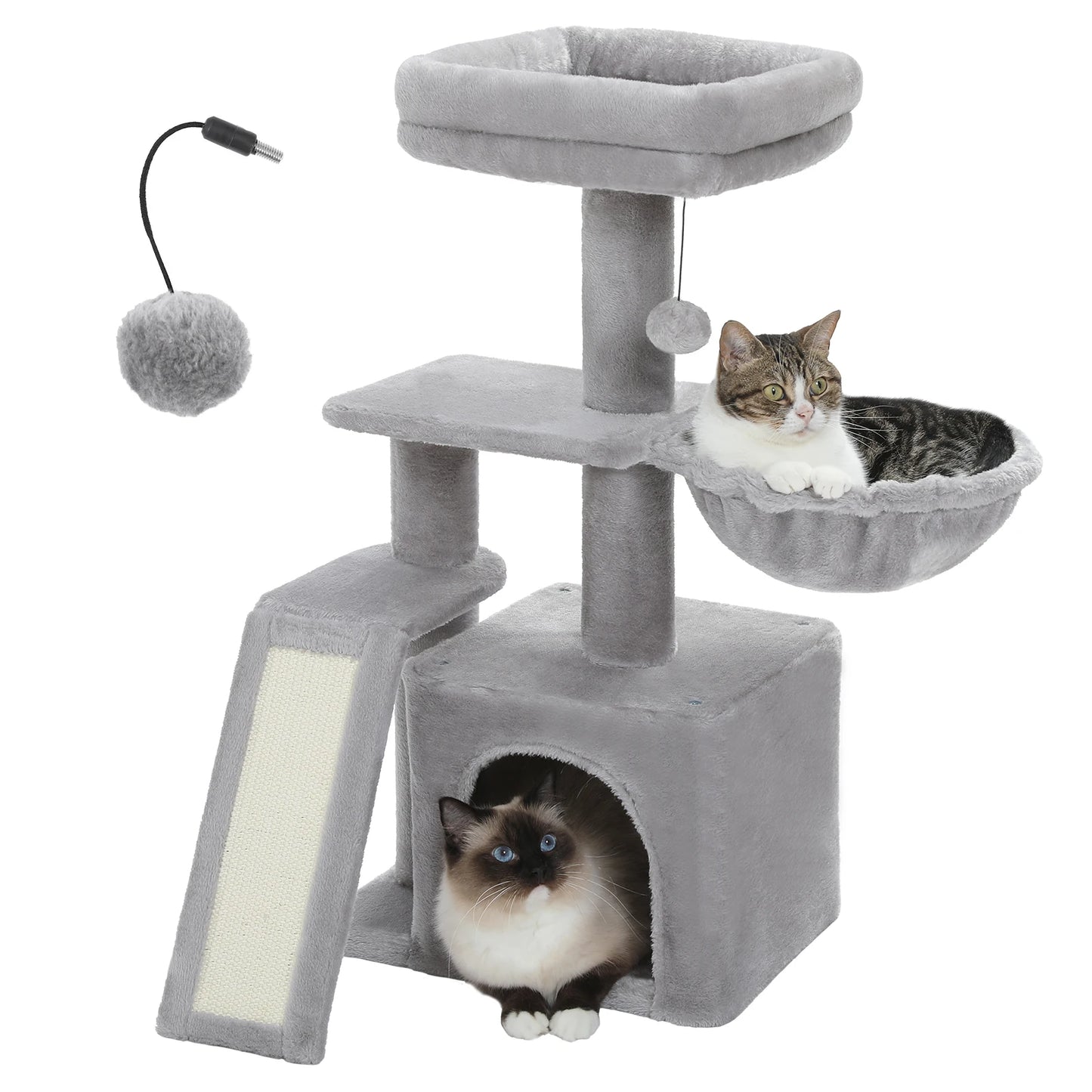Small Cat Tree Condo Cozy Hummock