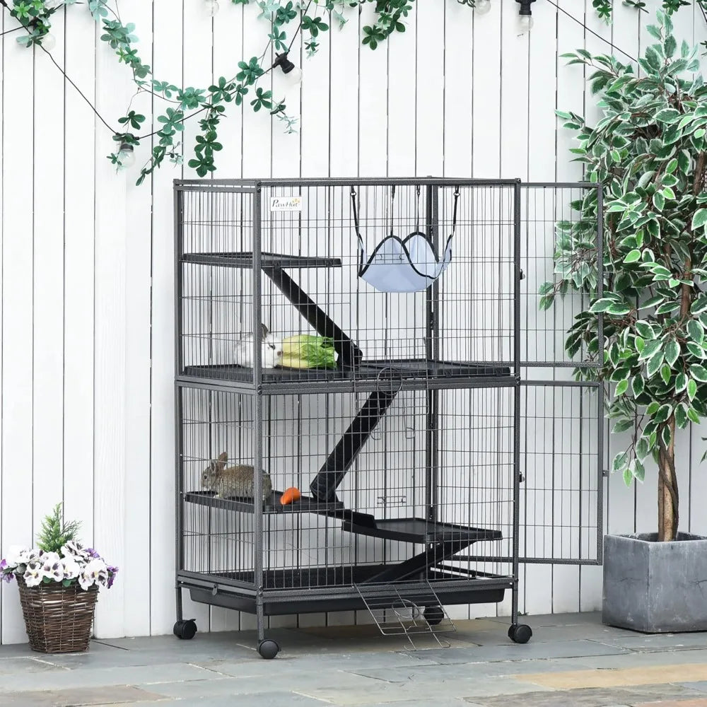 50" 5-Tier Small Animal Cage, Ferret Cage, Large Chinchilla
