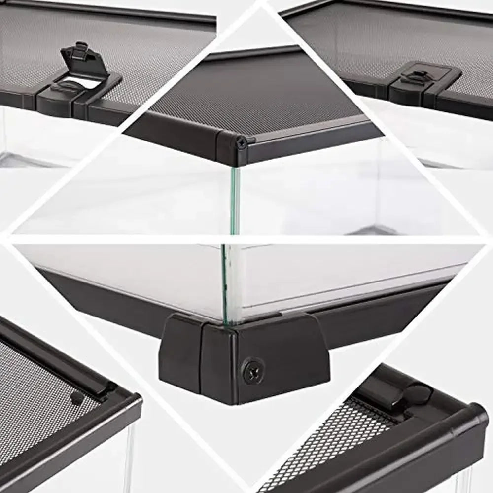 10 Gallon Glass Terrarium Sliding Screen Top tank
