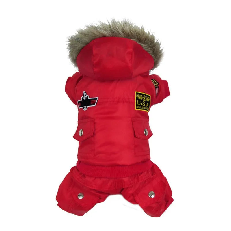 Winter Dog Hooded Waterproof Coats