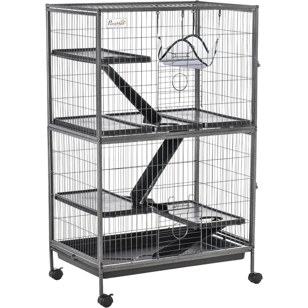 50" 5-Tier Small Animal Cage, Ferret Cage, Large Chinchilla