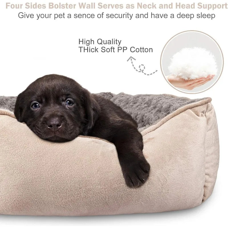 Rectangle Dog Bed for Large Medium Small Dogs
