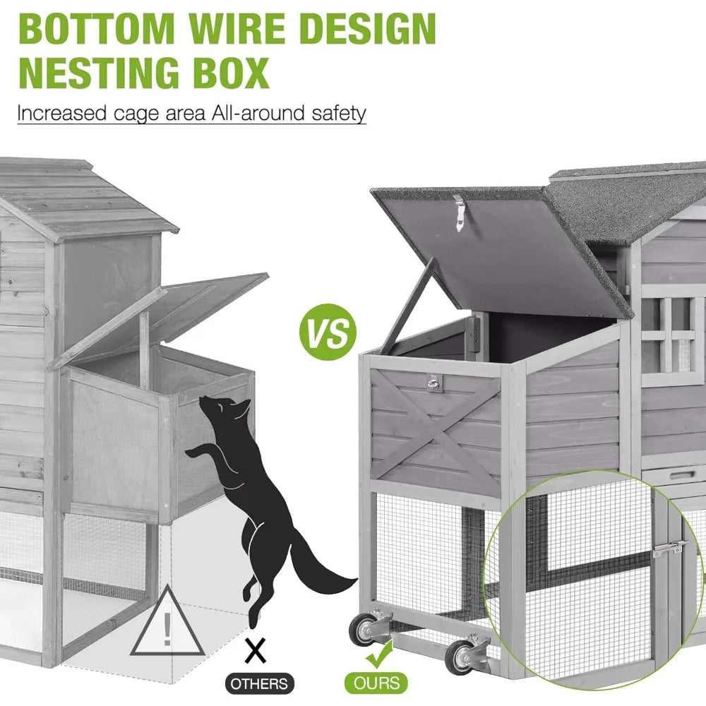 Chicken Coop Outdoor ,UV Proof Roof