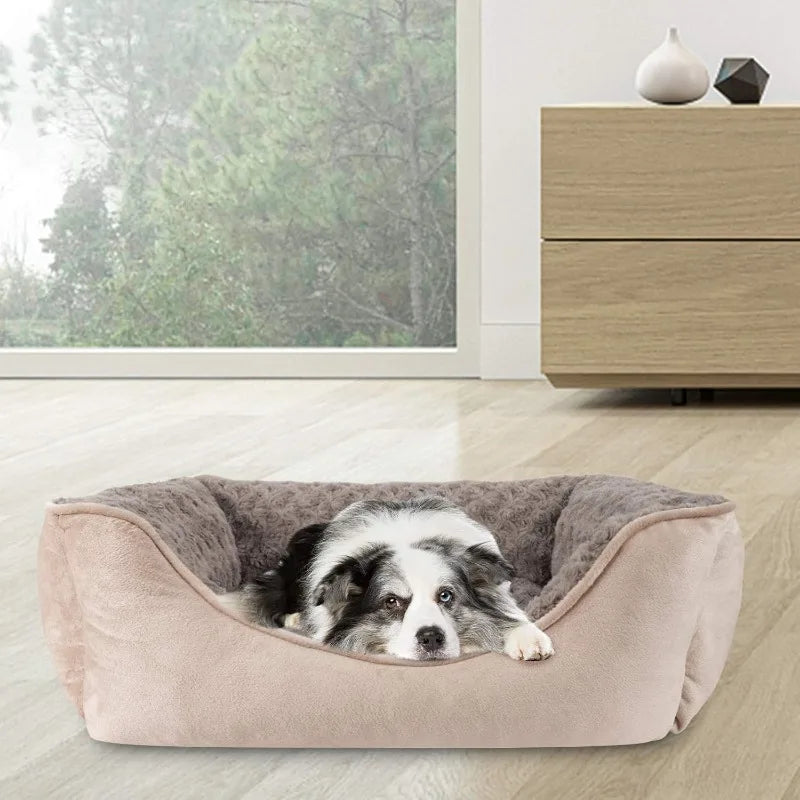 Rectangle Dog Bed for Large Medium Small Dogs