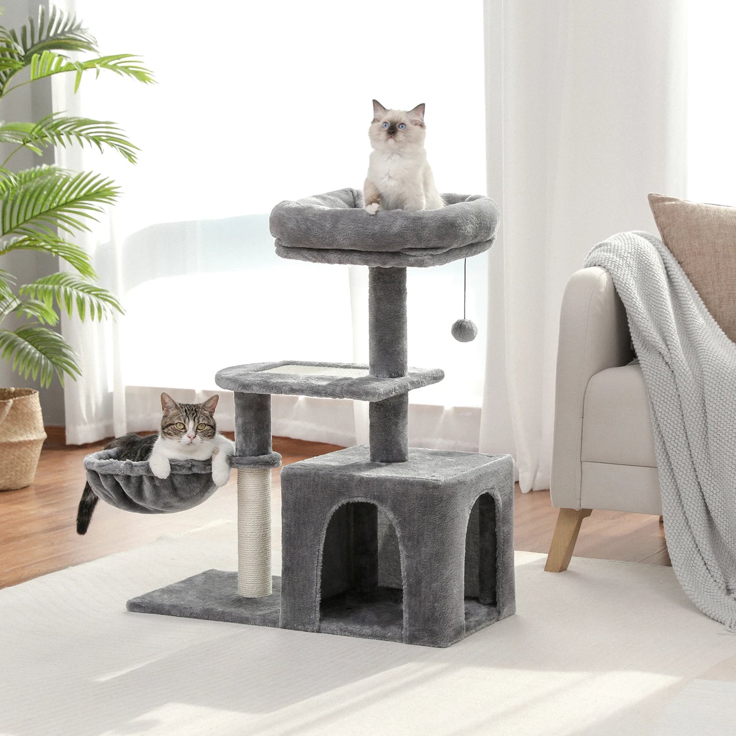 Small Cat Tree Condo Cozy Hummock