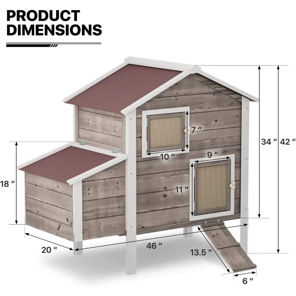 Chicken Coop Hen House With Nesting Box