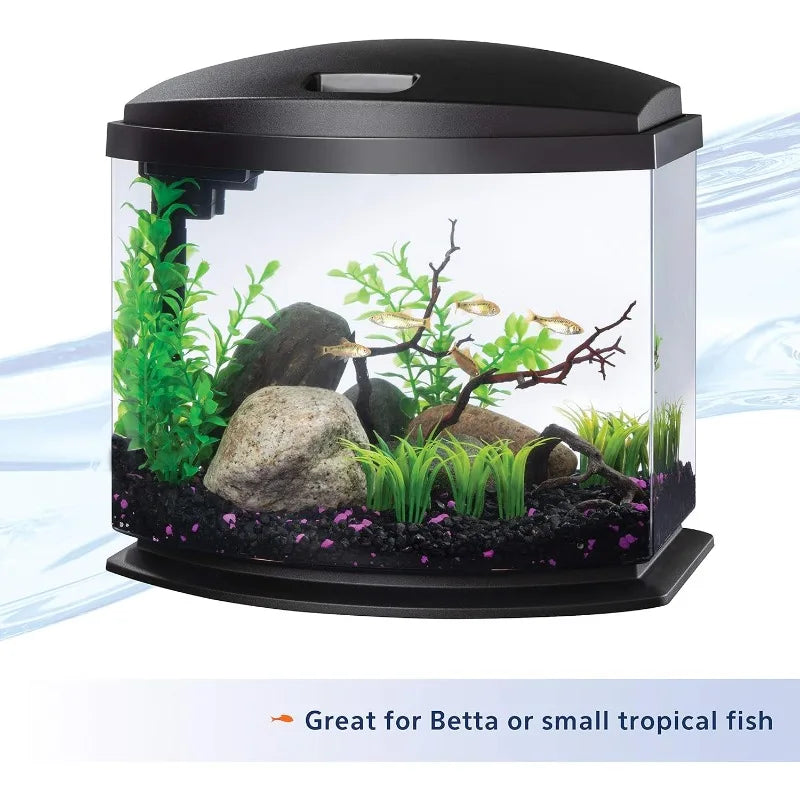 LED Small Aquarium Fish Tank SmartClean 5 Gallon