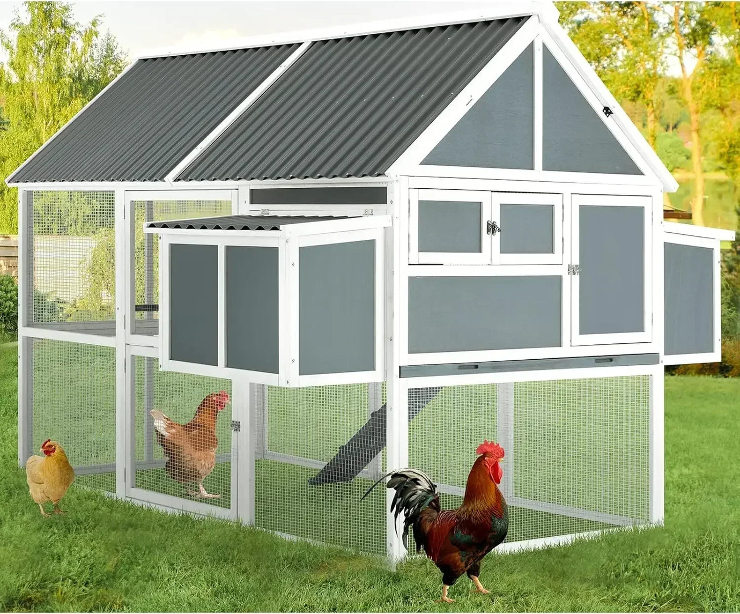 84” Large Chicken Coop, for 8-10 Chickens