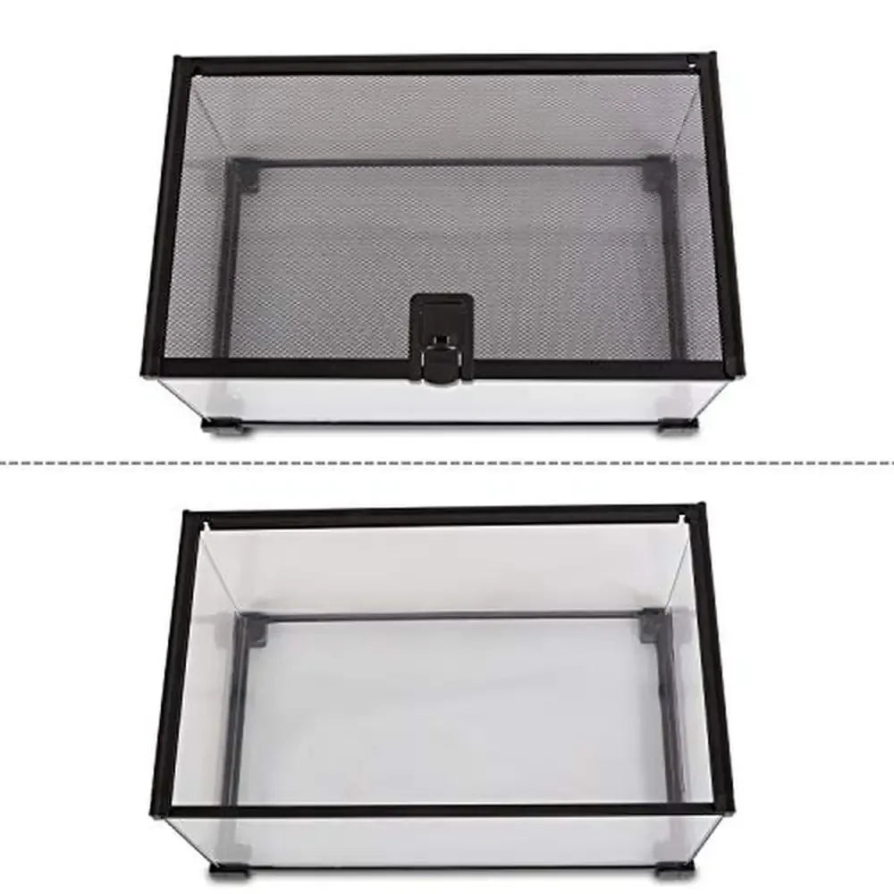10 Gallon Glass Terrarium Sliding Screen Top tank