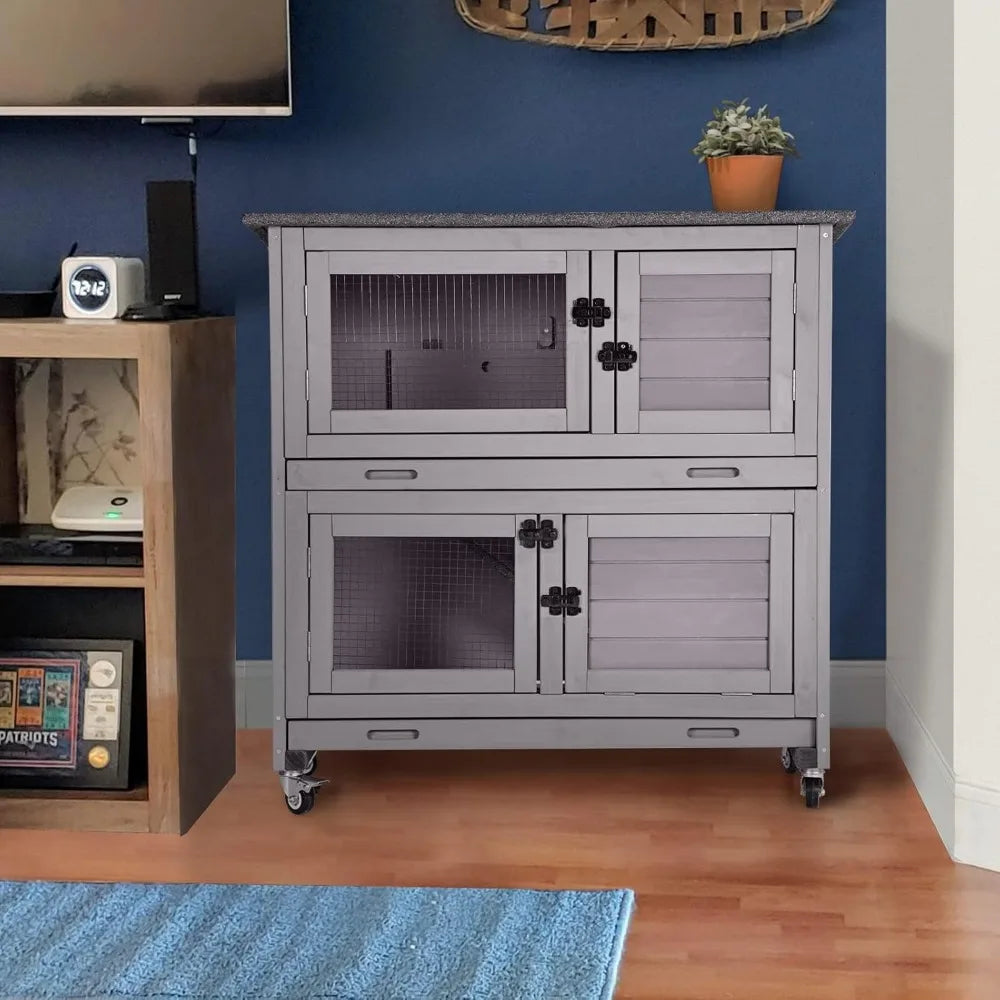 Rabbit Hutch Guinea Pig Cage Indoor