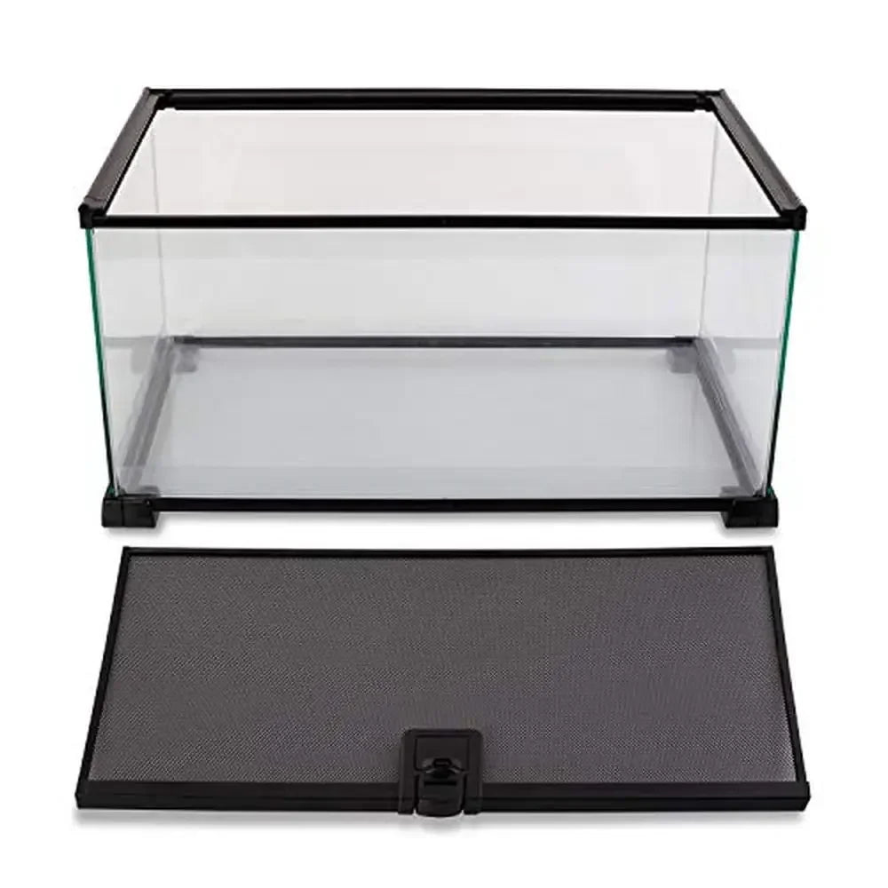 10 Gallon Glass Terrarium Sliding Screen Top tank