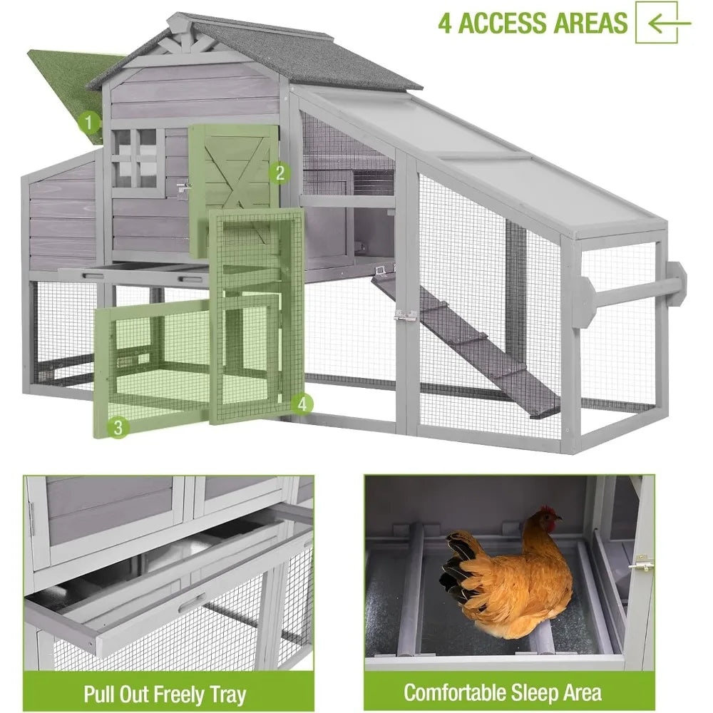 Chicken Coop Outdoor ,UV Proof Roof