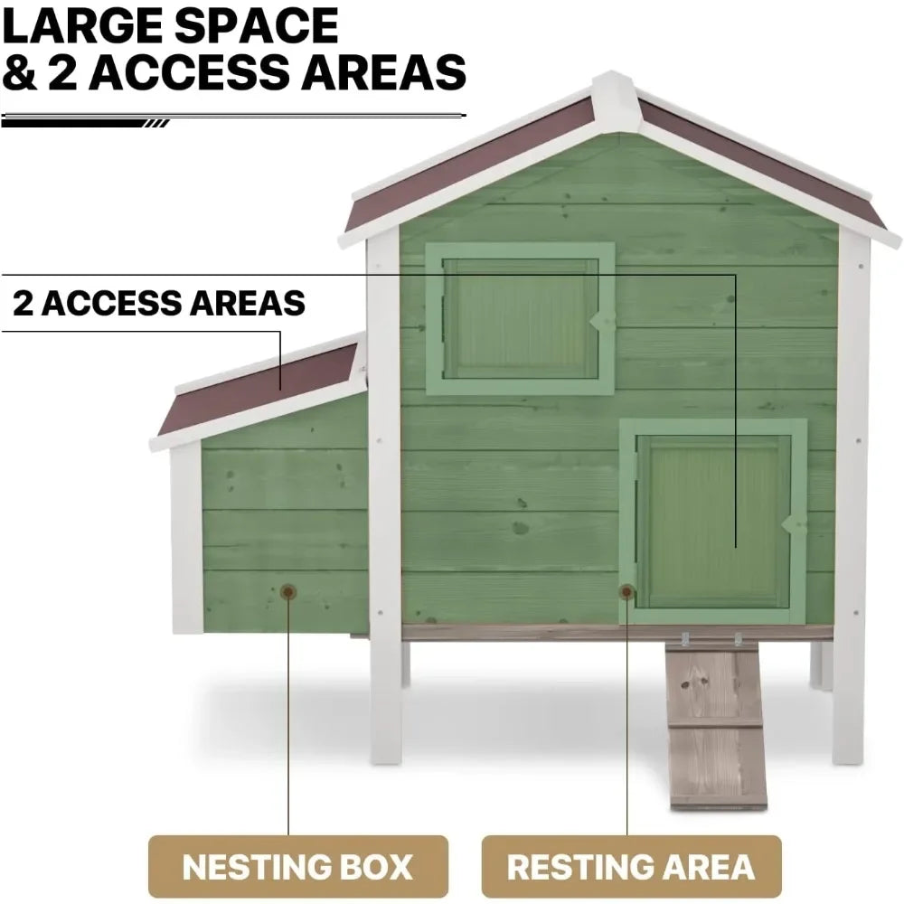 Chicken Coop Hen House With Nesting Box
