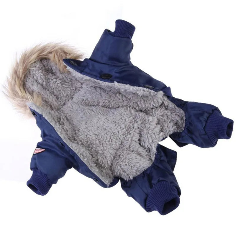 Winter Dog Hooded Waterproof Coats