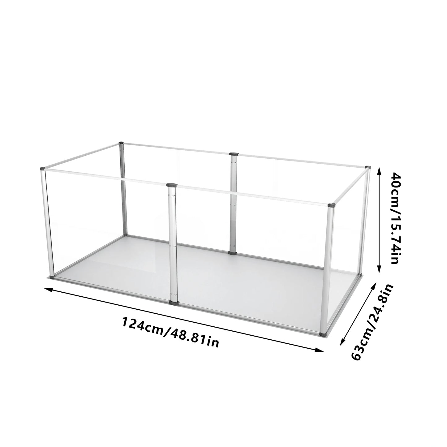 Acrylic Pet Playpen,Waterproof Pad, Puppy, Guinea Pigs, Hedgehogs