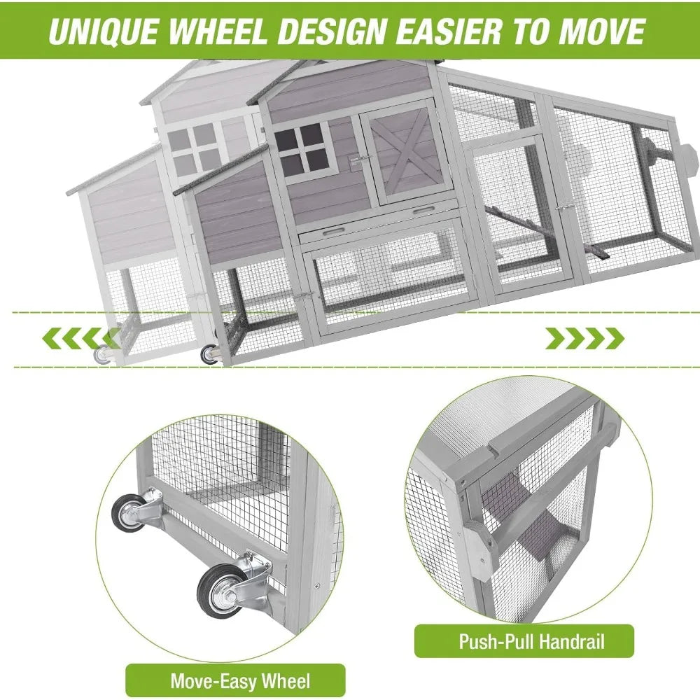 Chicken Coop Outdoor ,UV Proof Roof