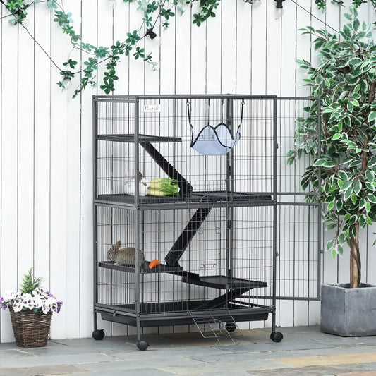 50" 5-Tier Small Animal Cage, Ferret Cage, Large Chinchilla